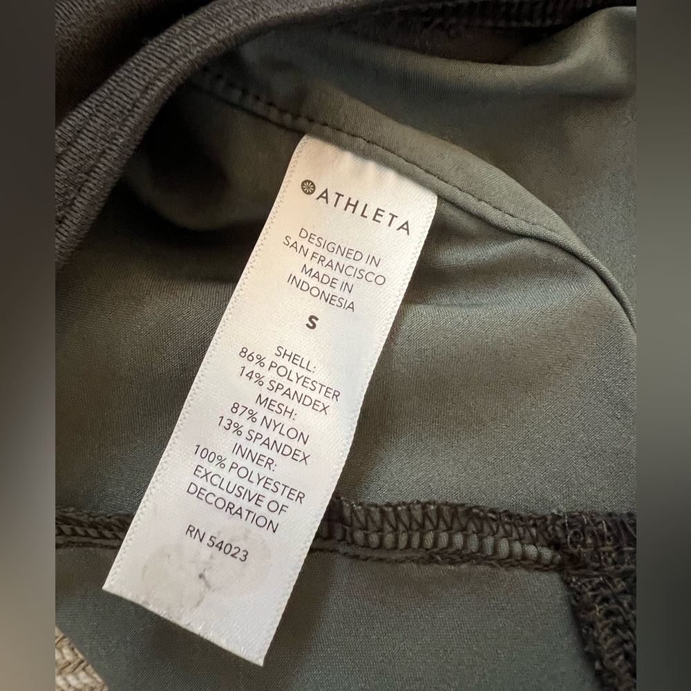 EUC! ATHLETA MESH RACER RUN MID RISE 4 SHORT size small - Picture 7 of 12